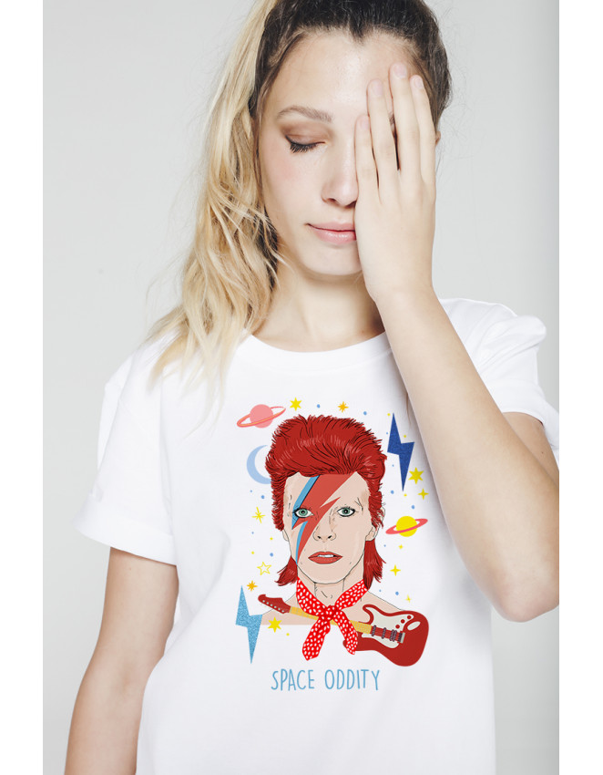 OVE-CW-camiseta Bowie glitter