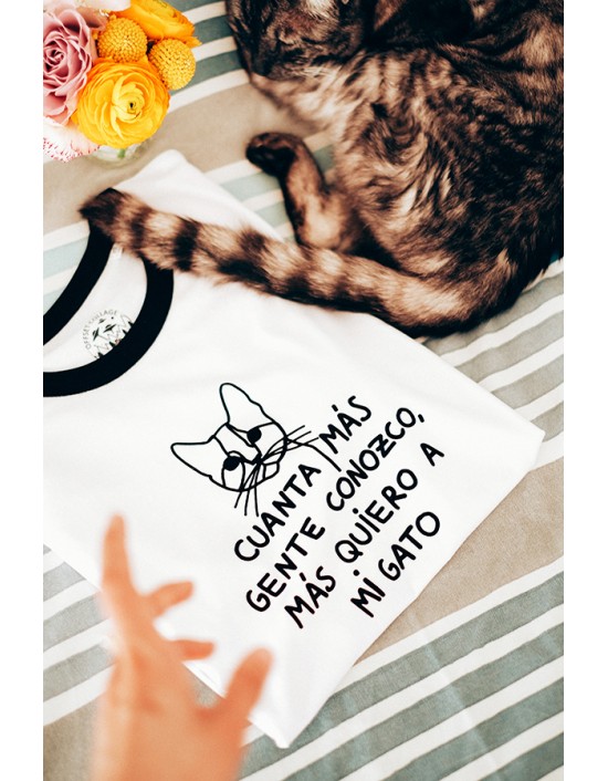 CBC-CW-Camiseta Gente conozco gato