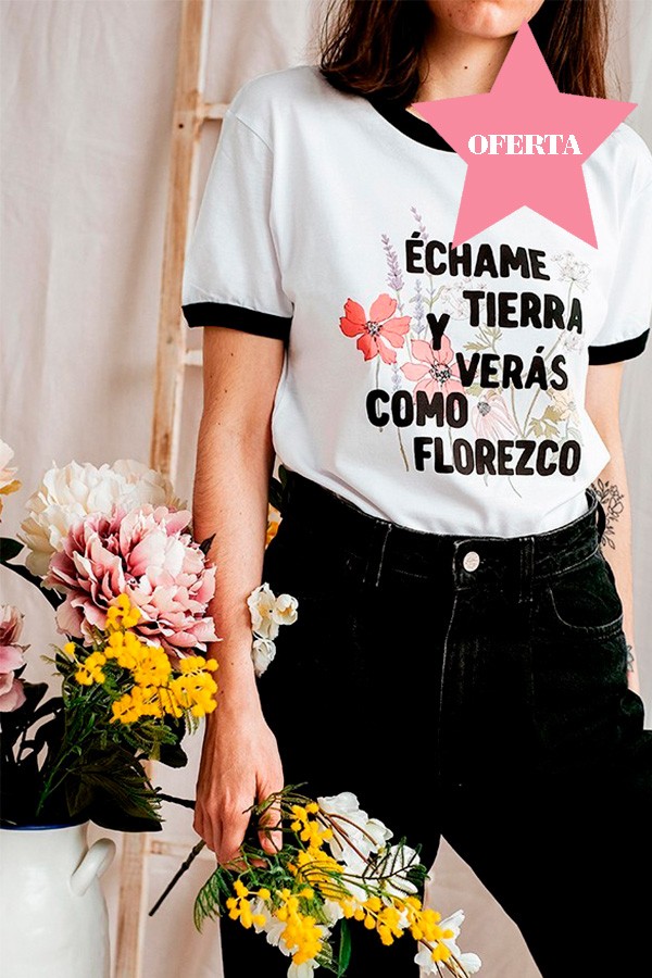 CBC-CW-Camiseta Echame flores