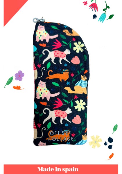 Funda de gafas gatitos